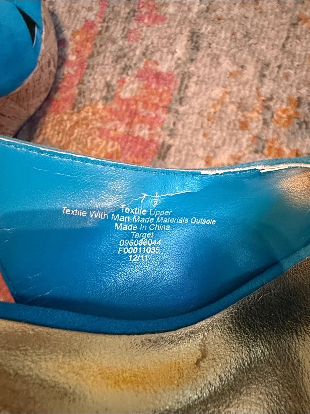 Turquoise Suede Cork Platform Wedge Slingbacks
